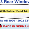 product z3 rear window clear product z3 rear window clear