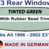 product z3 rear window green tint